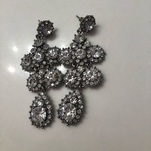 Assortment of crystal earrings. All are 20